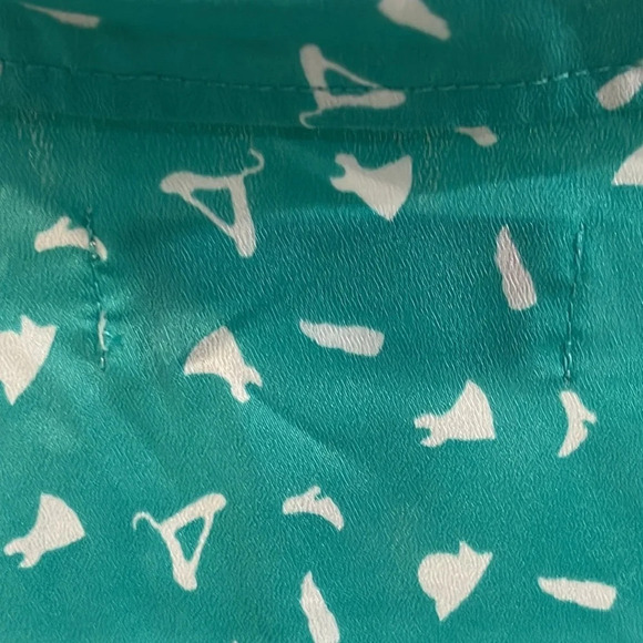 Flying Tomato Flying Green White Short Sleeve Retro Dress size small - Picture 8 of 16